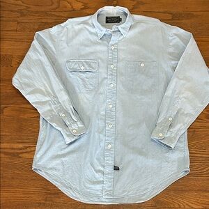 Polo Country by Ralph Lauren Y2K Light Wash Denim Casual Button Down Shirt